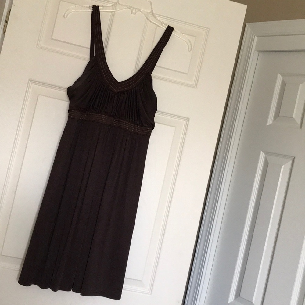 BCBG Max Brown with gold detailing